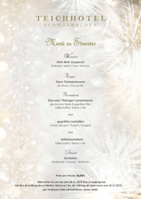Menü zu Silvester 2025